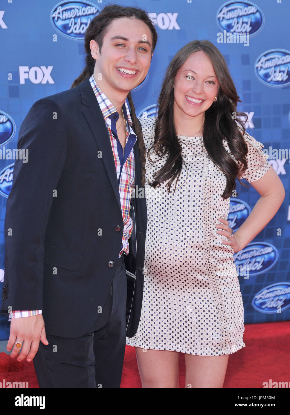 Jason Castro & Wife Mandy Mayhall at the American Idol Season 10 Finale  held at the Nokia Theatre LA Live in Los Angeles, CA. The event took place  on Wednesday, May 25