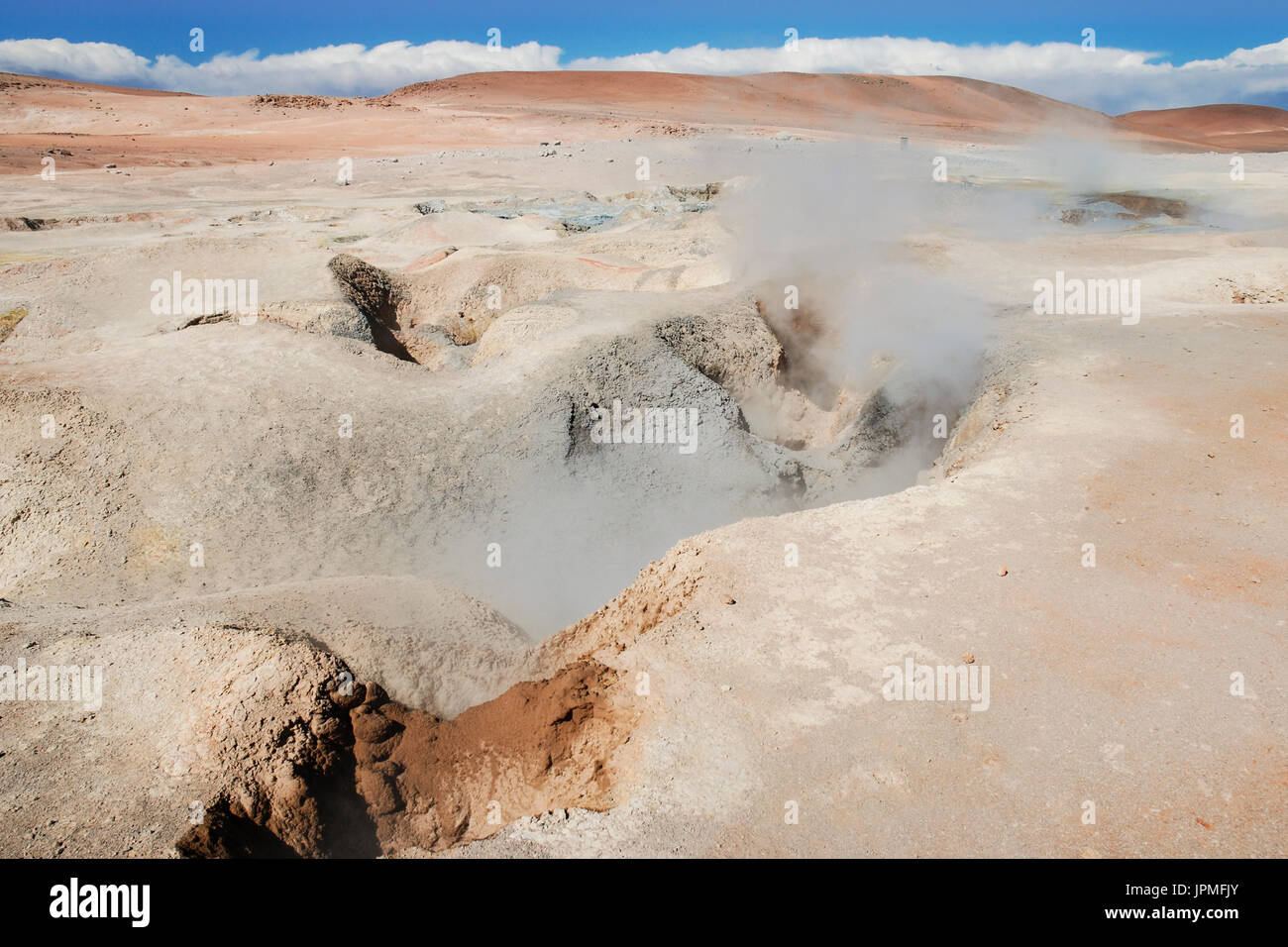 Geysers Sol de Mañana, Eduardo Avaroa National reserve, Potosi department, Bolivia, South America Stock Photo