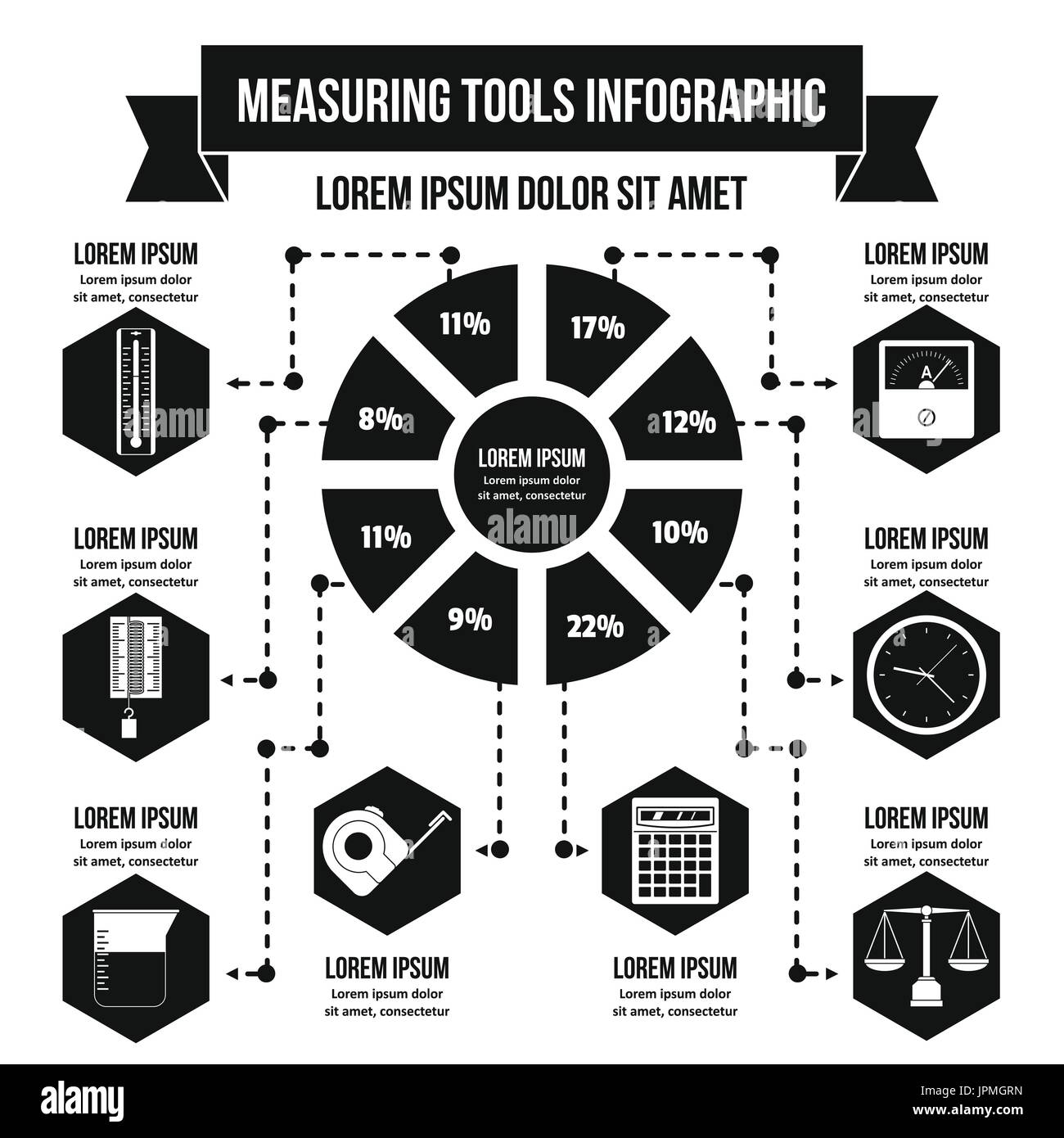 Precision measuring tools Stock Vector Images Alamy