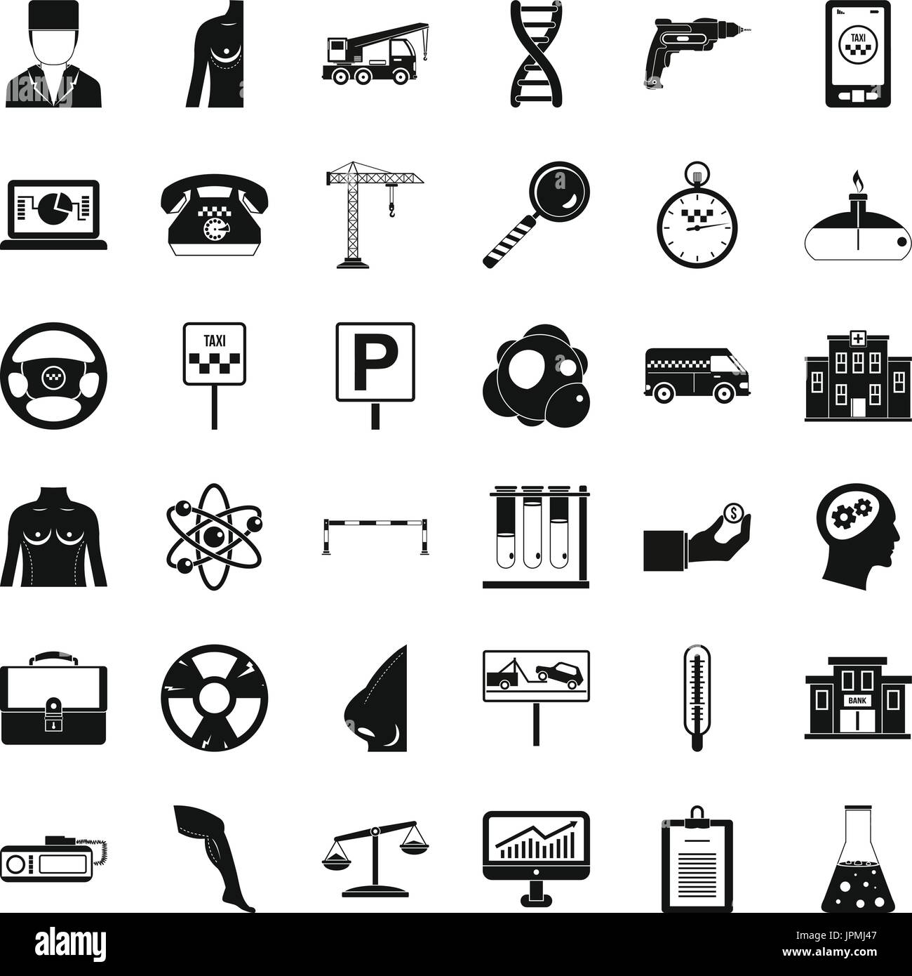 Business equipment icons set, simple style Stock Vector Image & Art - Alamy