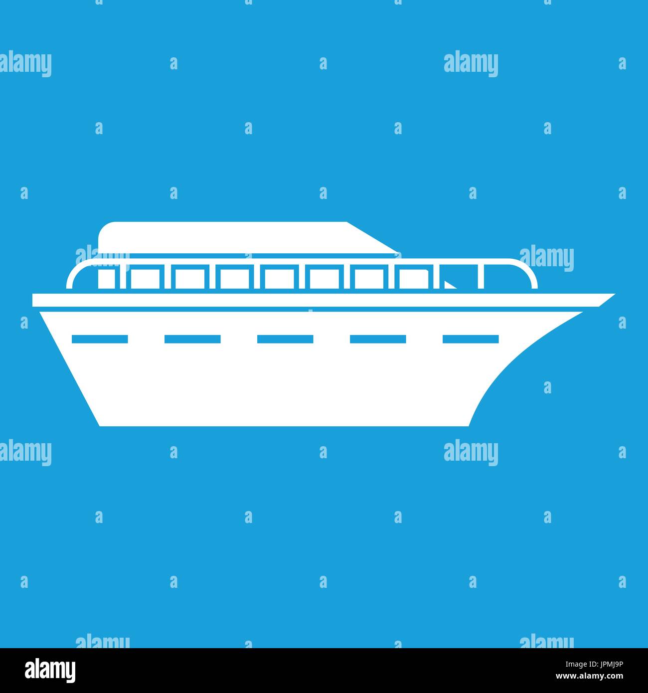Powerboat icon white Stock Vector Image & Art - Alamy