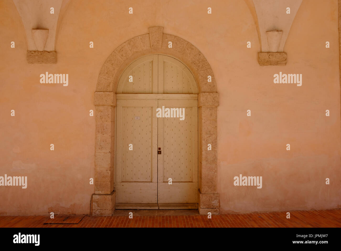 Close up of a Baroque style door in the oldest part of Marseille, Provence, France Stock Photo
