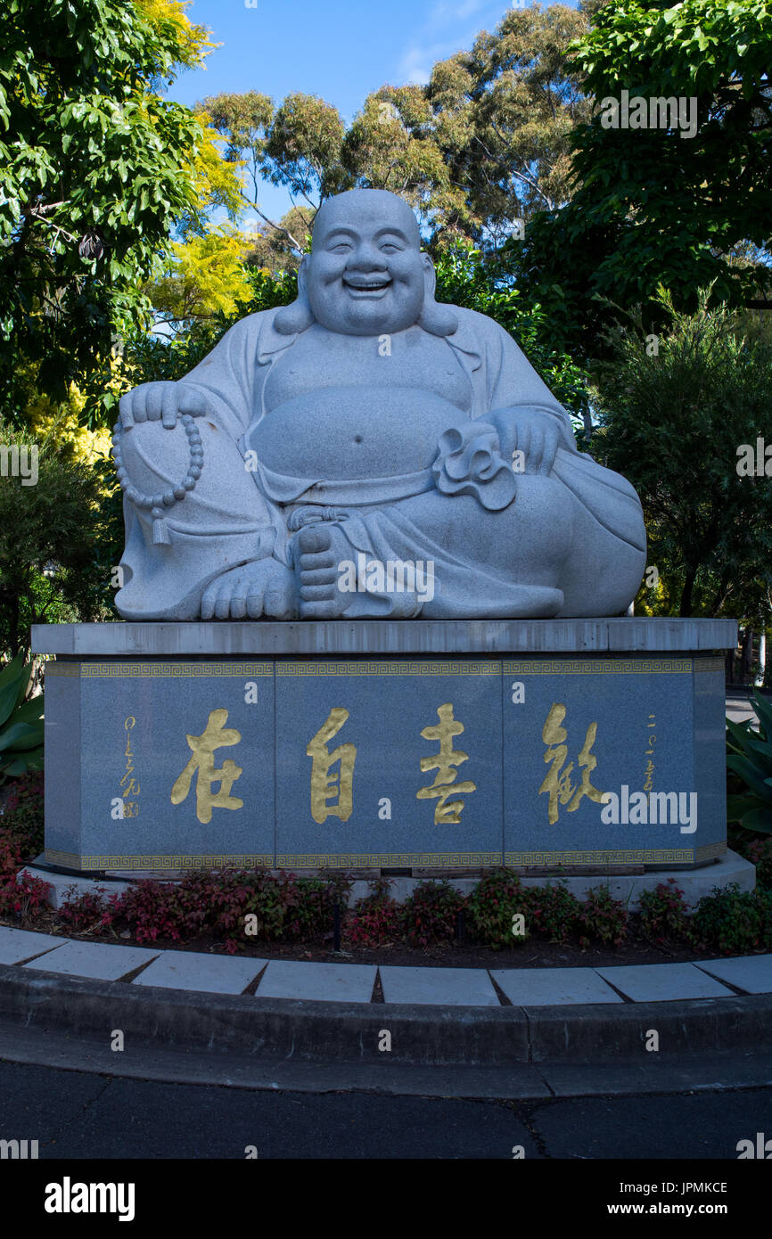 Statue of Buddha at the Fo Guang Nan Tien Temple Wollongong New South Wales Australia Stock Photo