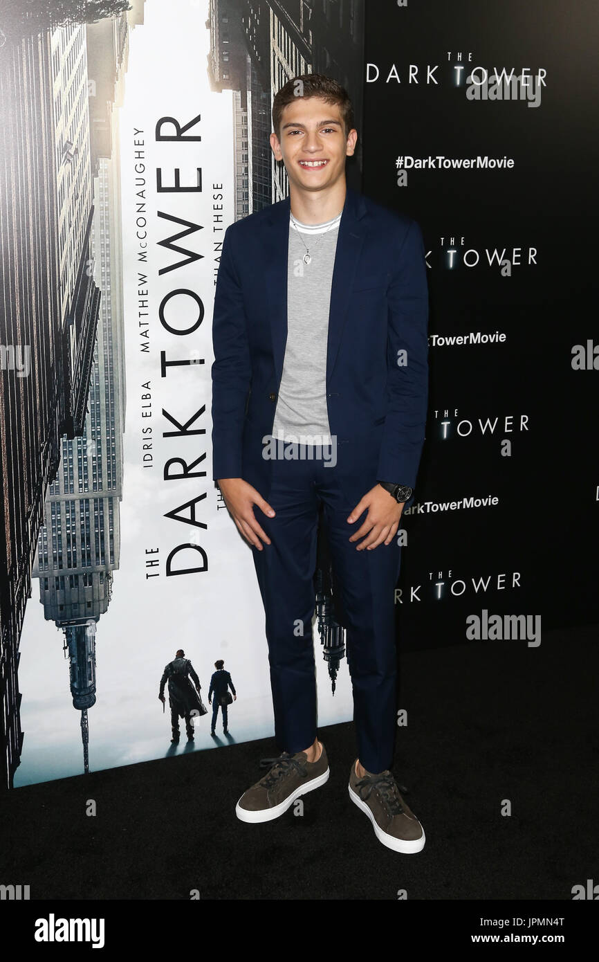 NEW YORK-JUL 31: Michael Barbieri attends "The Dark Tower" special screening at the Museum of Modern Art on July 31, 2017 in New York City. Stock Photo