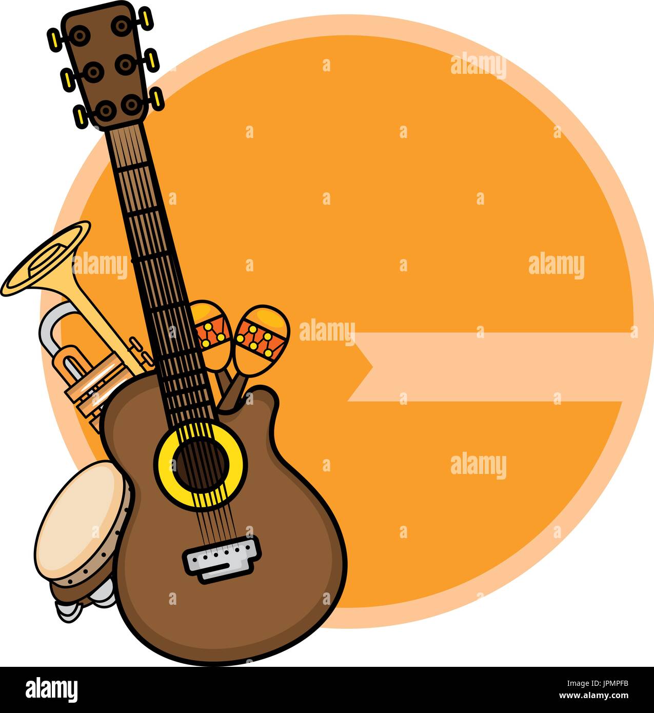 Music instrument emblem label icon vector illustration graphic design ...