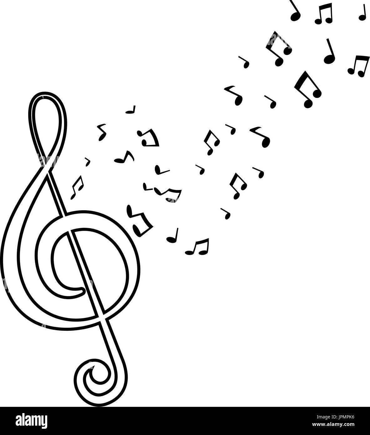 Music note symbol icon vector illustration graphic design Stock Vector Image & Art Alamy