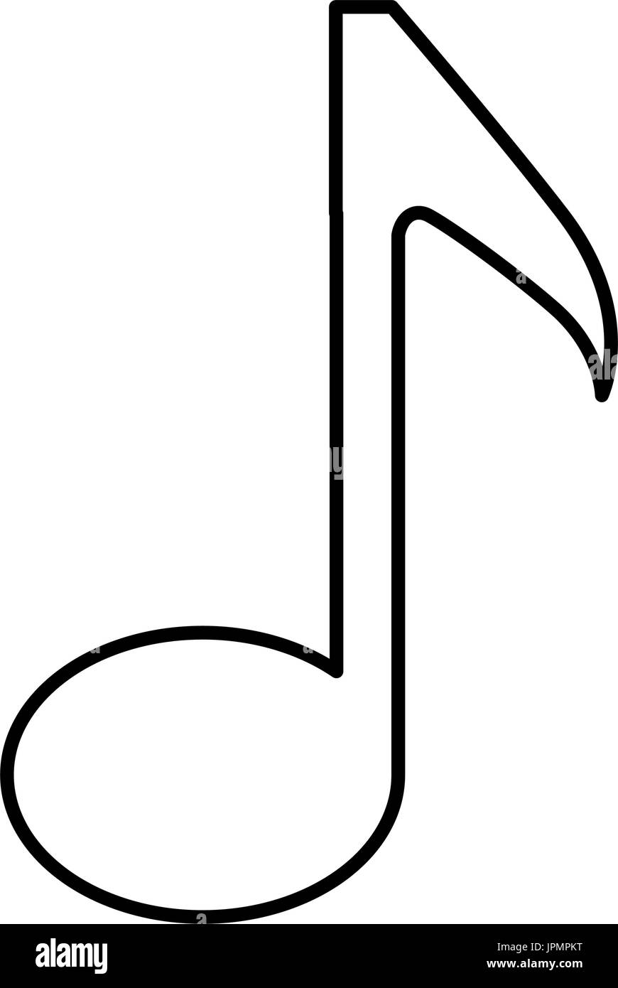 Music note symbol icon vector illustration graphic design Stock Vector