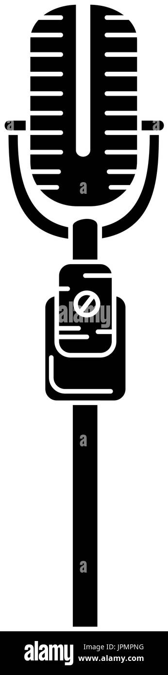 Microphone vintage device icon vector illustration graphic design Stock ...