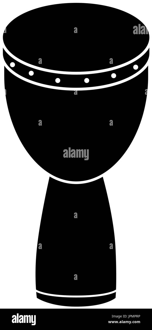 African drum music instrument icon vector illustration graphic design ...