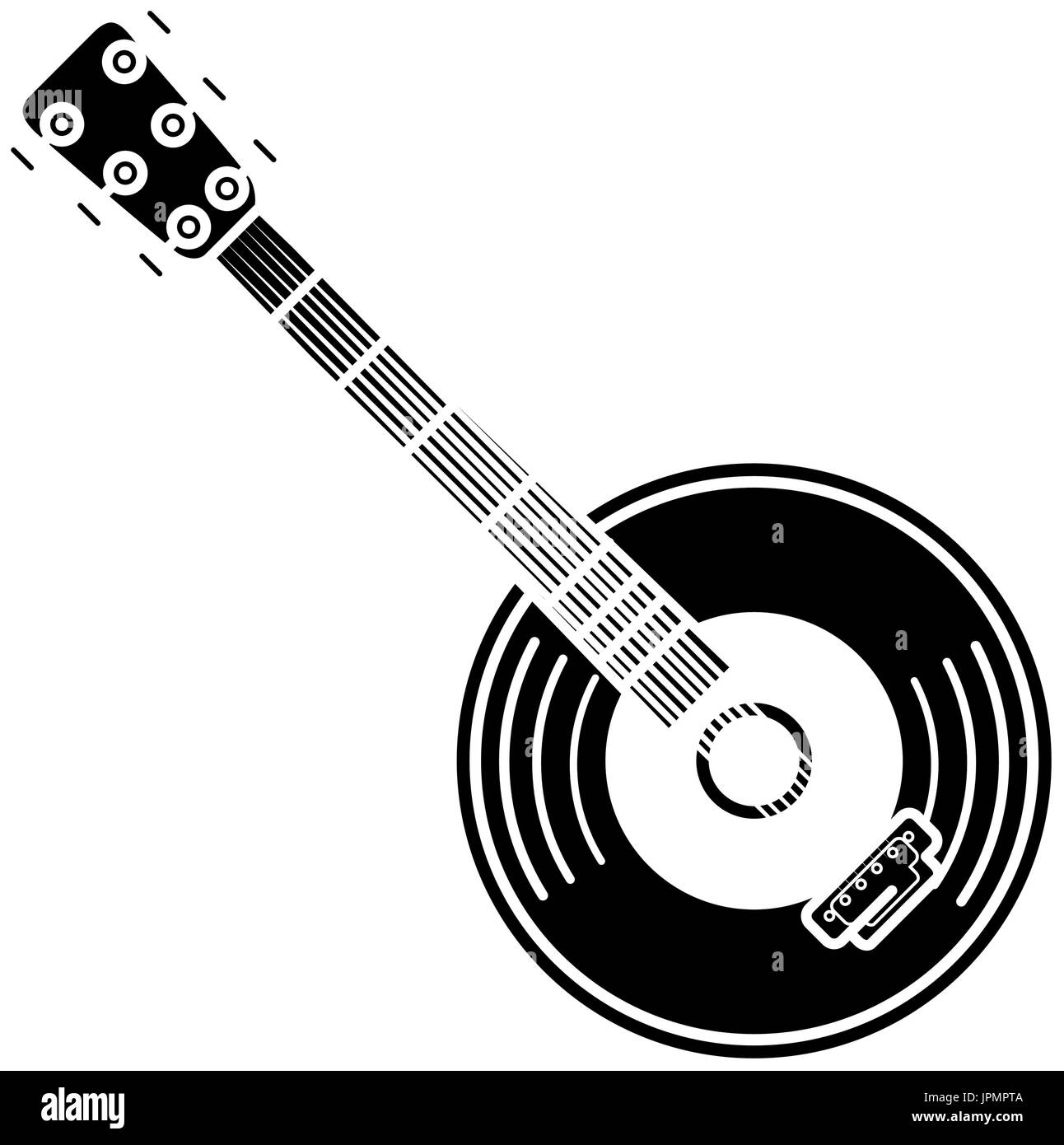 Guitar and vinyl music instrument icon vector illustration graphic design  Stock Vector Image & Art - Alamy