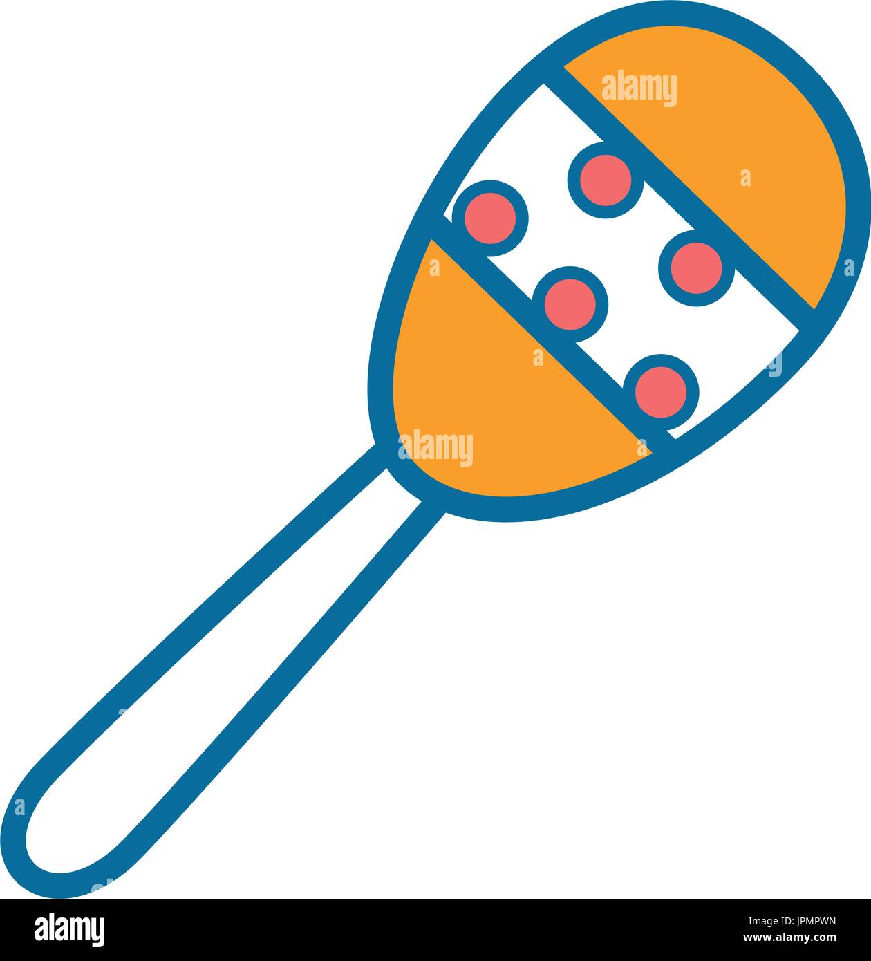 Maracas music instrument icon vector illustration graphic design Stock ...