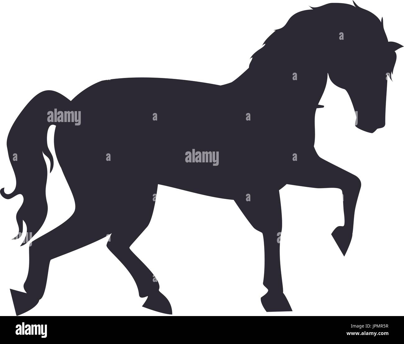 horse icon over white background vector illustration Stock Vector Image ...