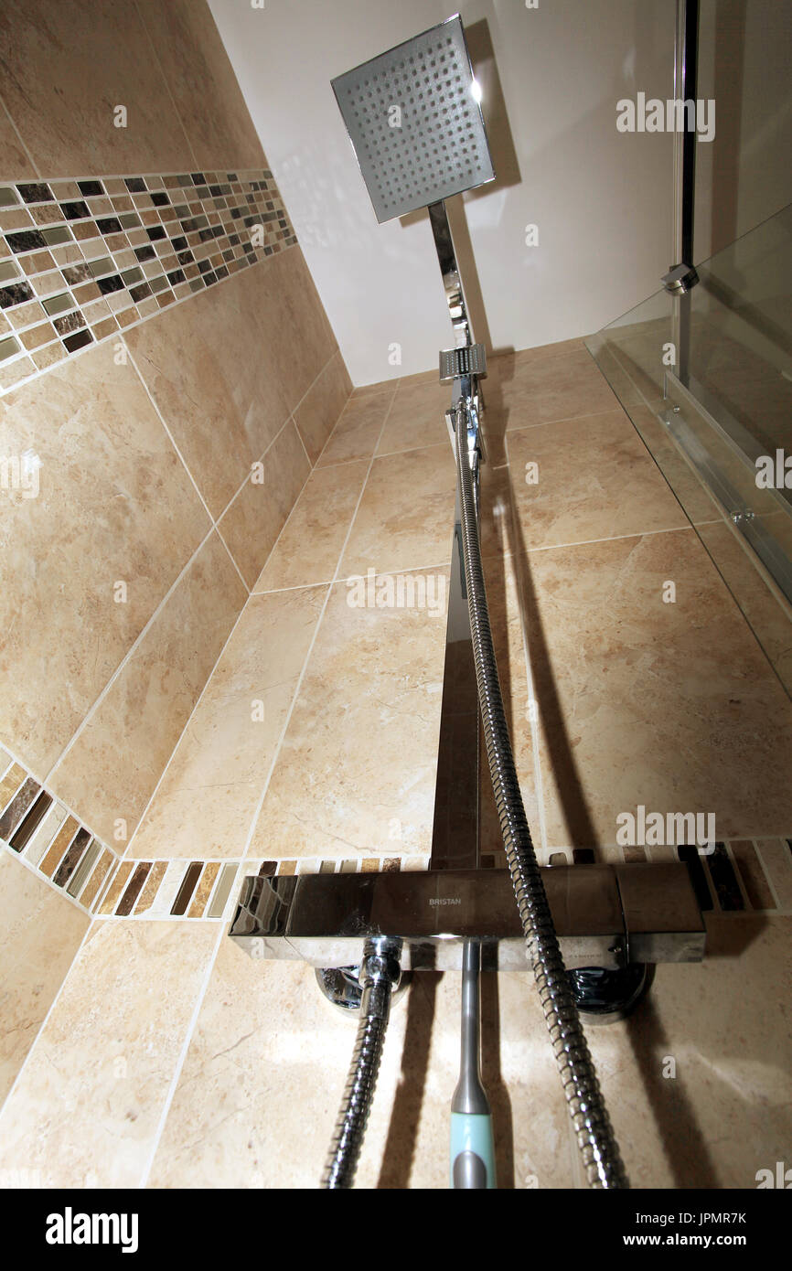 bathroom, shower room, modern interior design Stock Photo