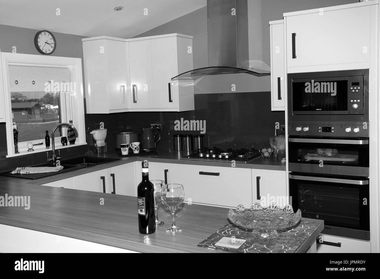 modern Home, domestic kitchen Stock Photo