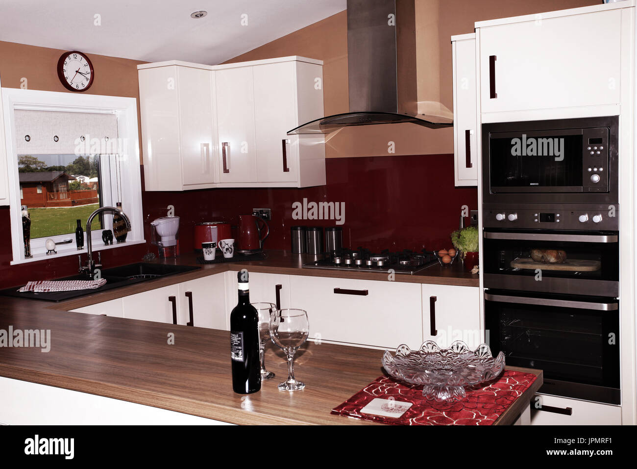 modern Home, domestic kitchen Stock Photo