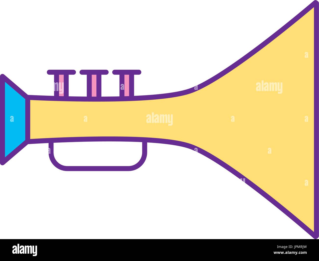 trumpet musical instrument icon Stock Vector Image & Art - Alamy