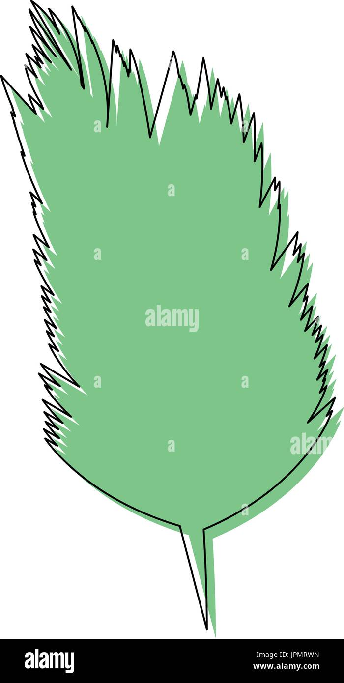 tropical leaf icon over white background vector illustration Stock ...