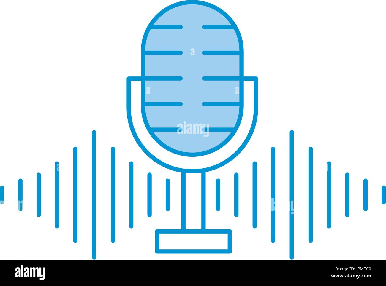 microphone audio isolated icon Stock Vector Image & Art - Alamy