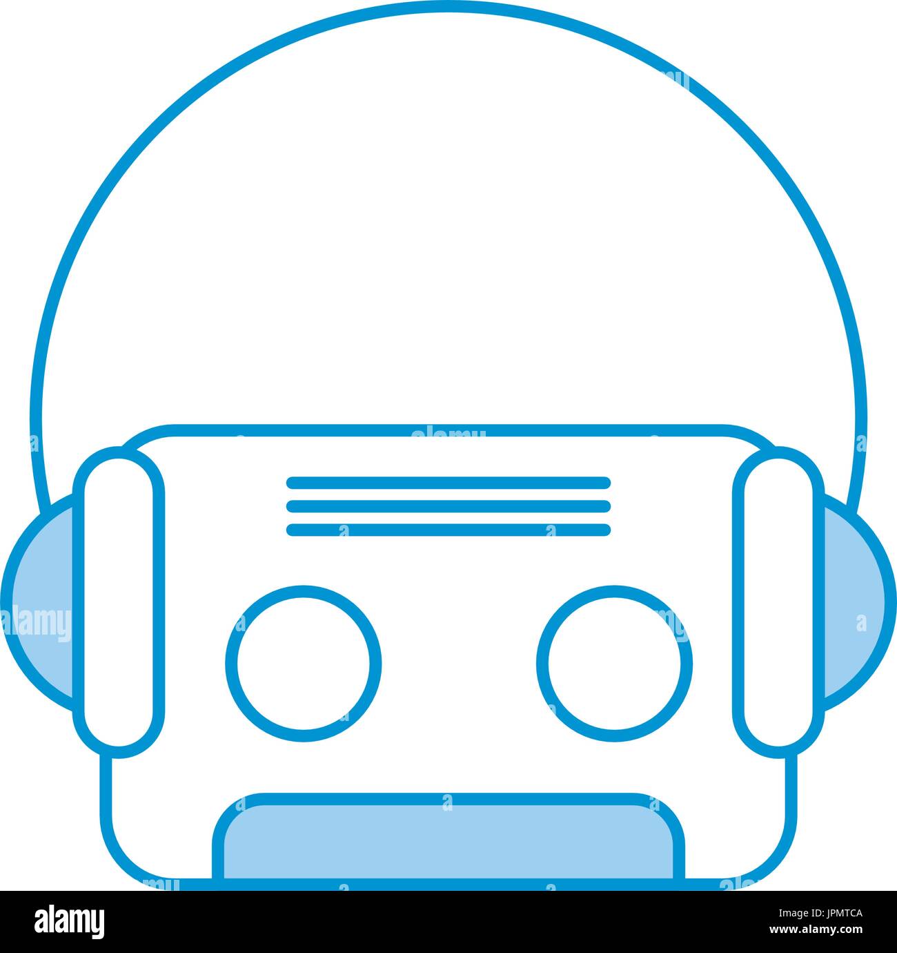 retro cassette with earphones Stock Vector Image & Art - Alamy