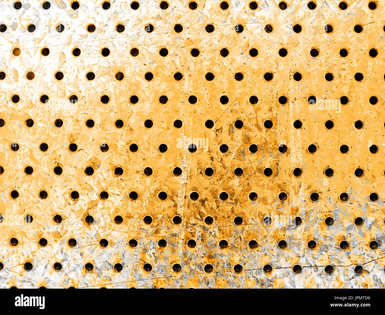 Alloy panel in a colourful grunge texture. Stock Photo