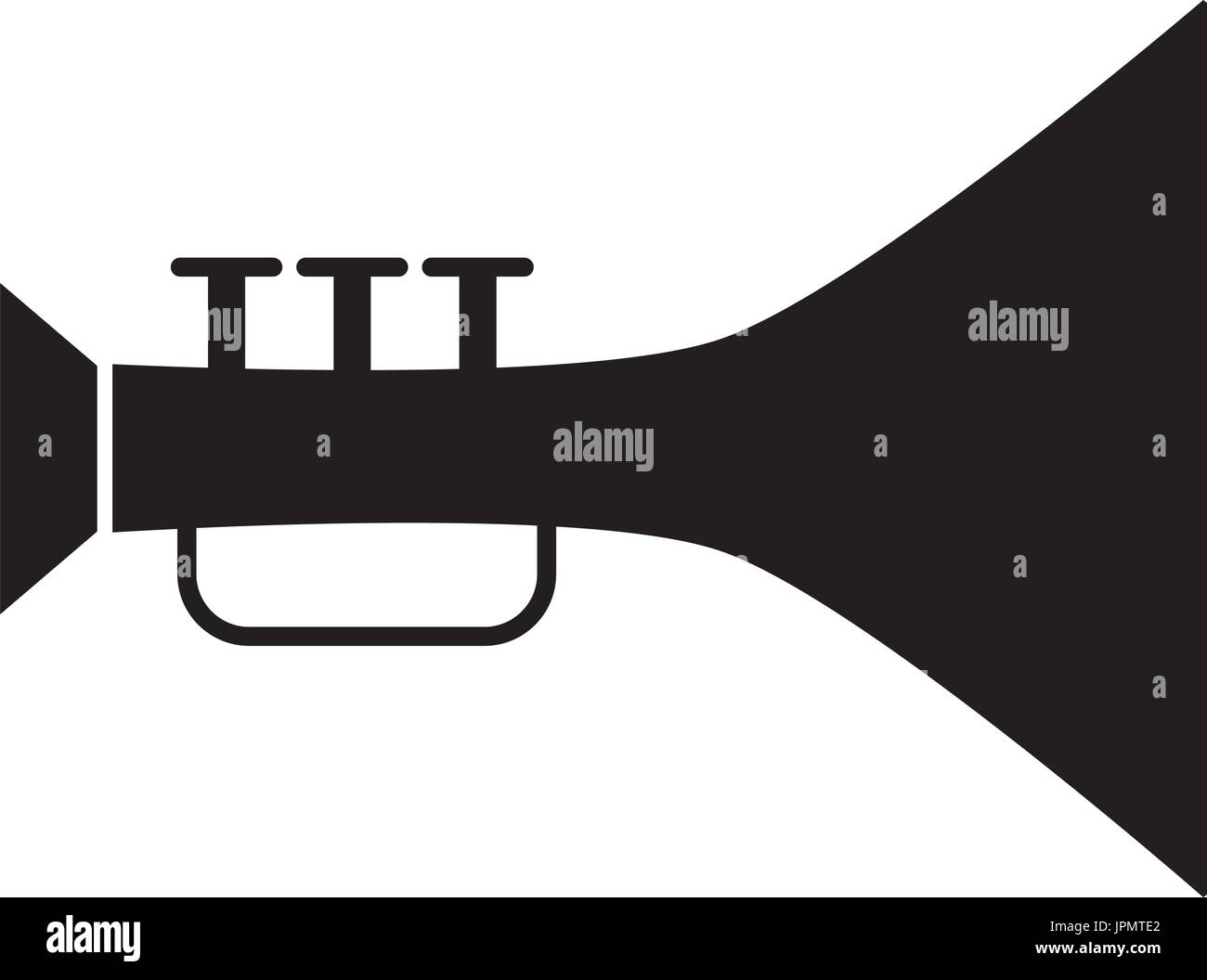 trumpet musical instrument icon Stock Vector Image & Art - Alamy