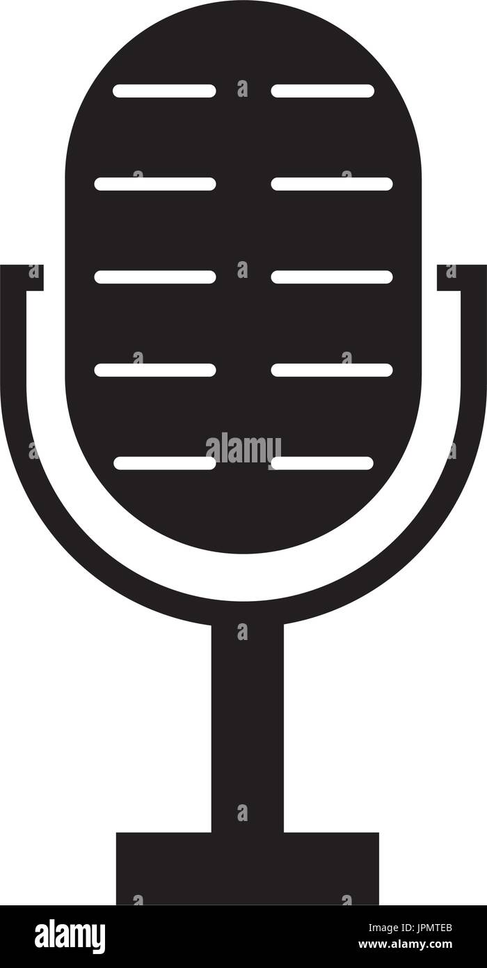microphone audio isolated icon Stock Vector Image & Art - Alamy