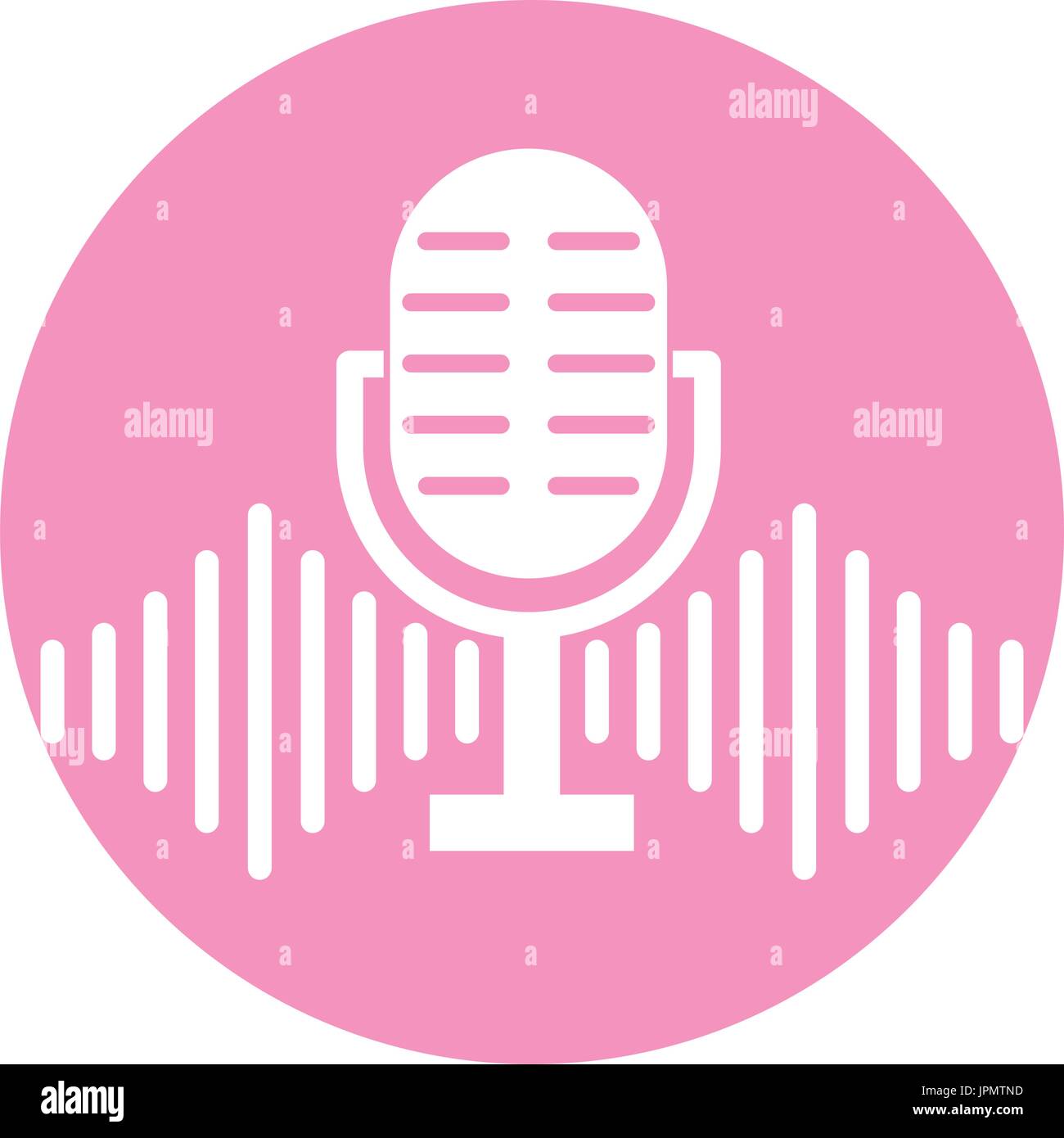 microphone audio isolated icon Stock Vector Image & Art - Alamy