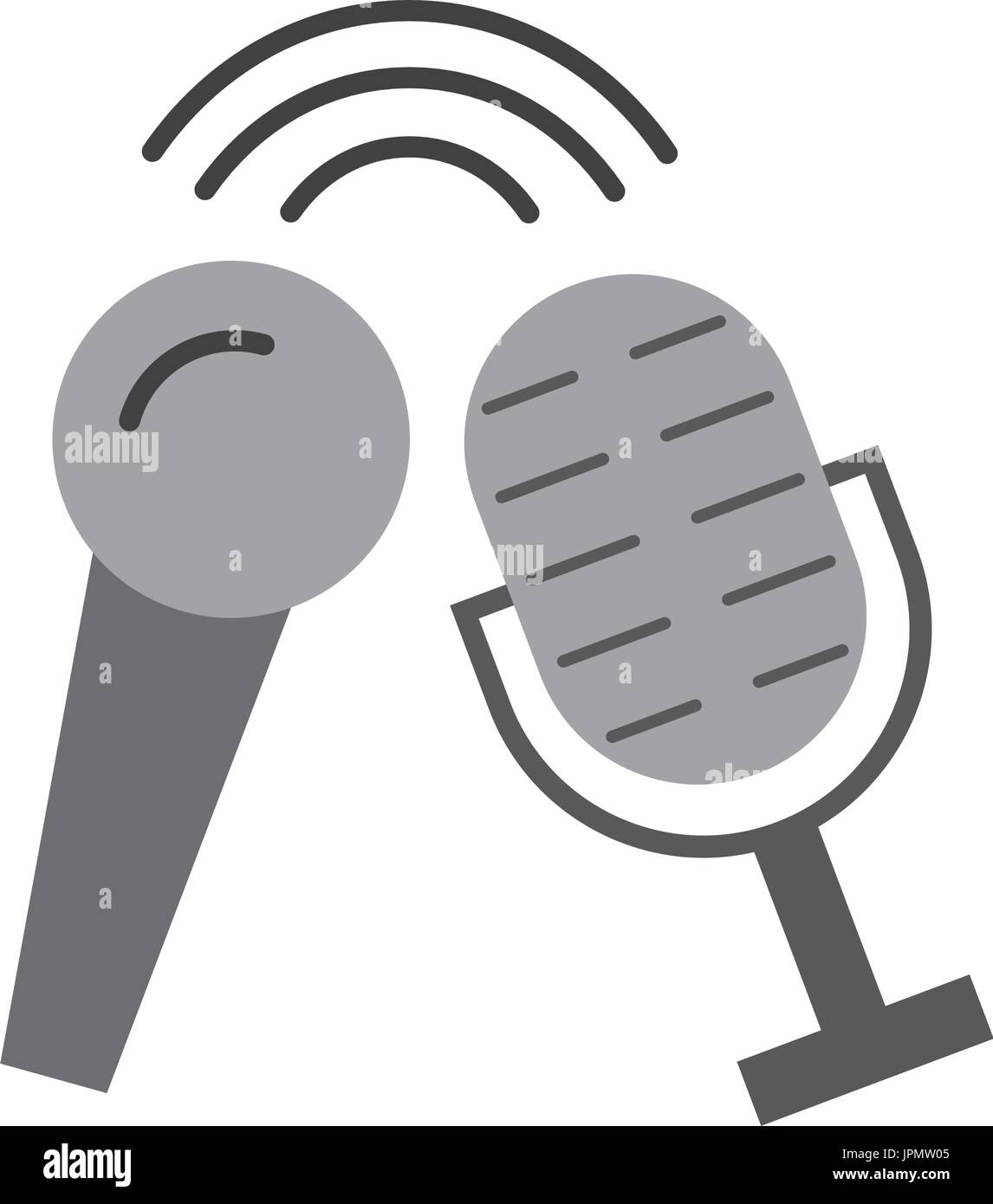 microphone audio isolated icon Stock Vector Image & Art - Alamy