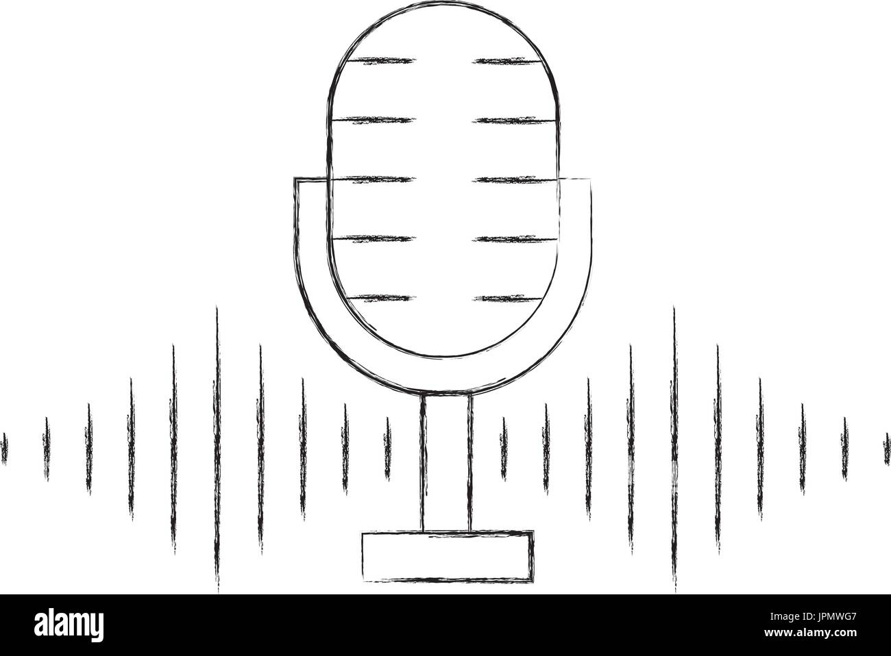 microphone audio isolated icon Stock Vector Image & Art - Alamy
