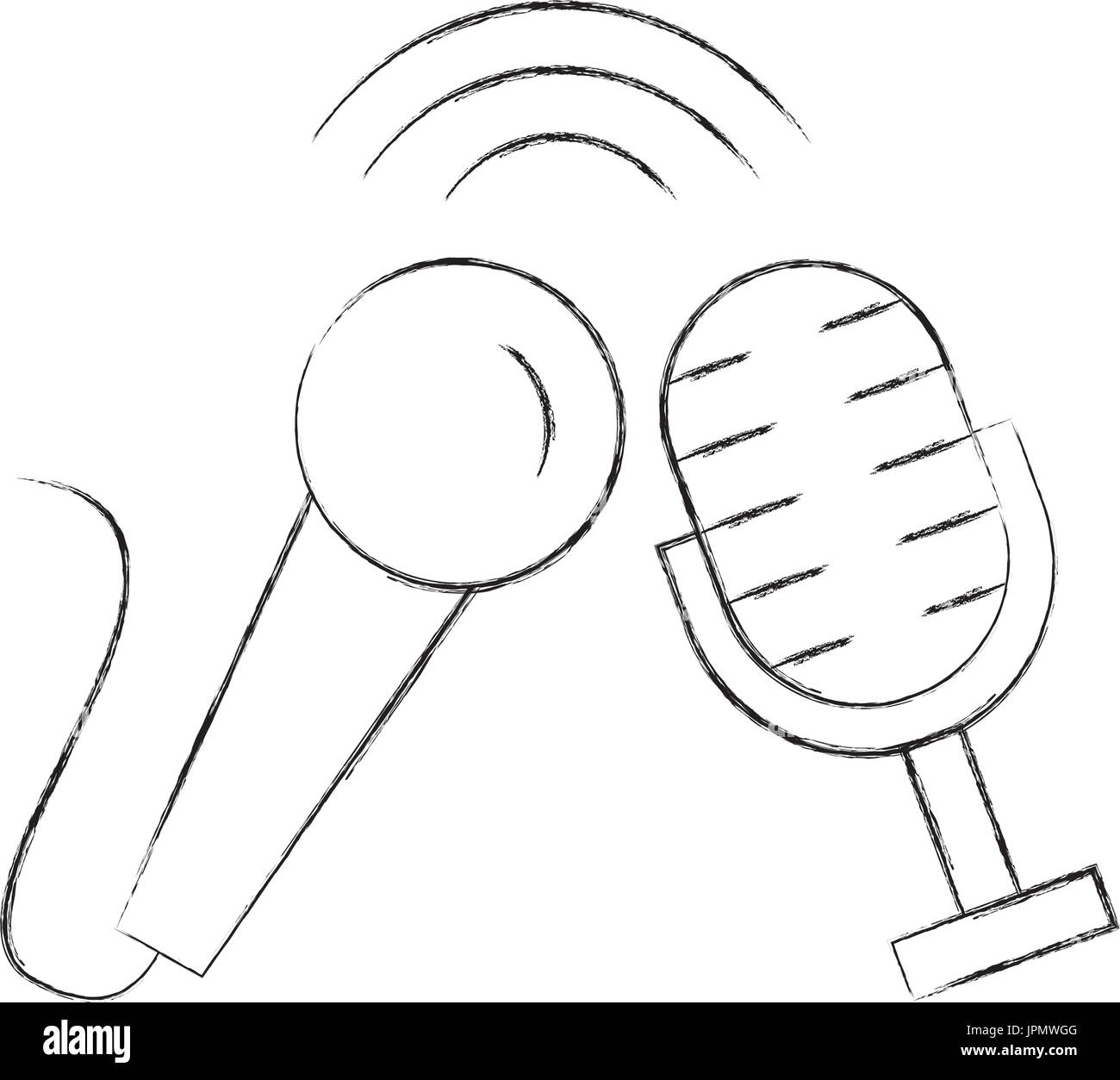 microphone audio isolated icon Stock Vector Image & Art - Alamy