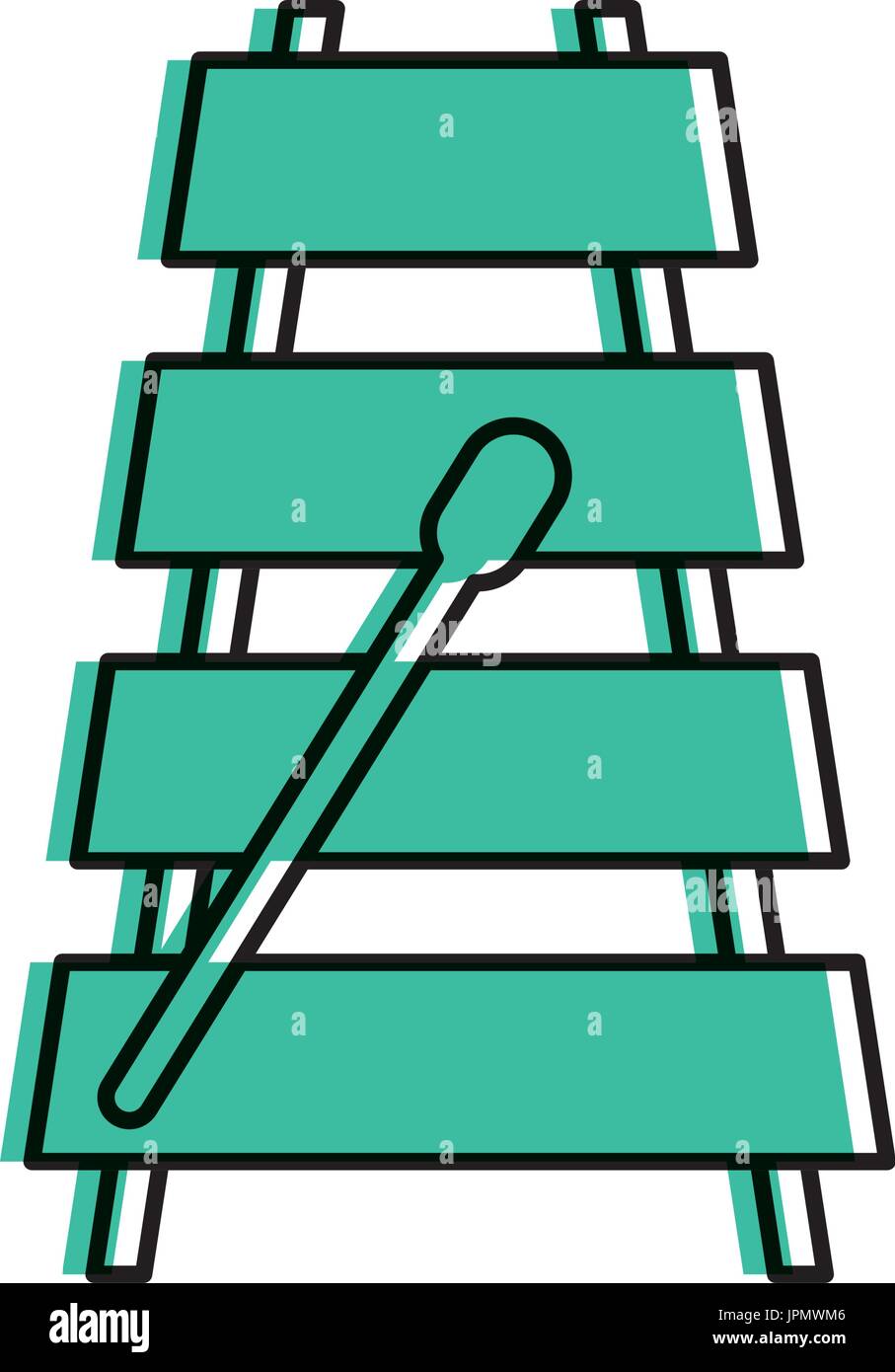 xylophone musical instrument icon Stock Vector Image & Art - Alamy