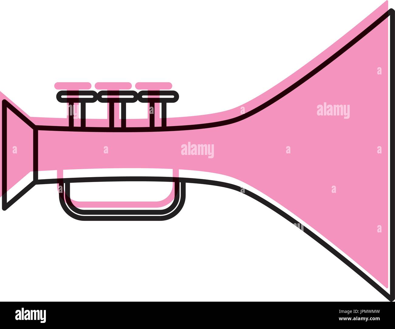 trumpet musical instrument icon Stock Vector Image & Art - Alamy