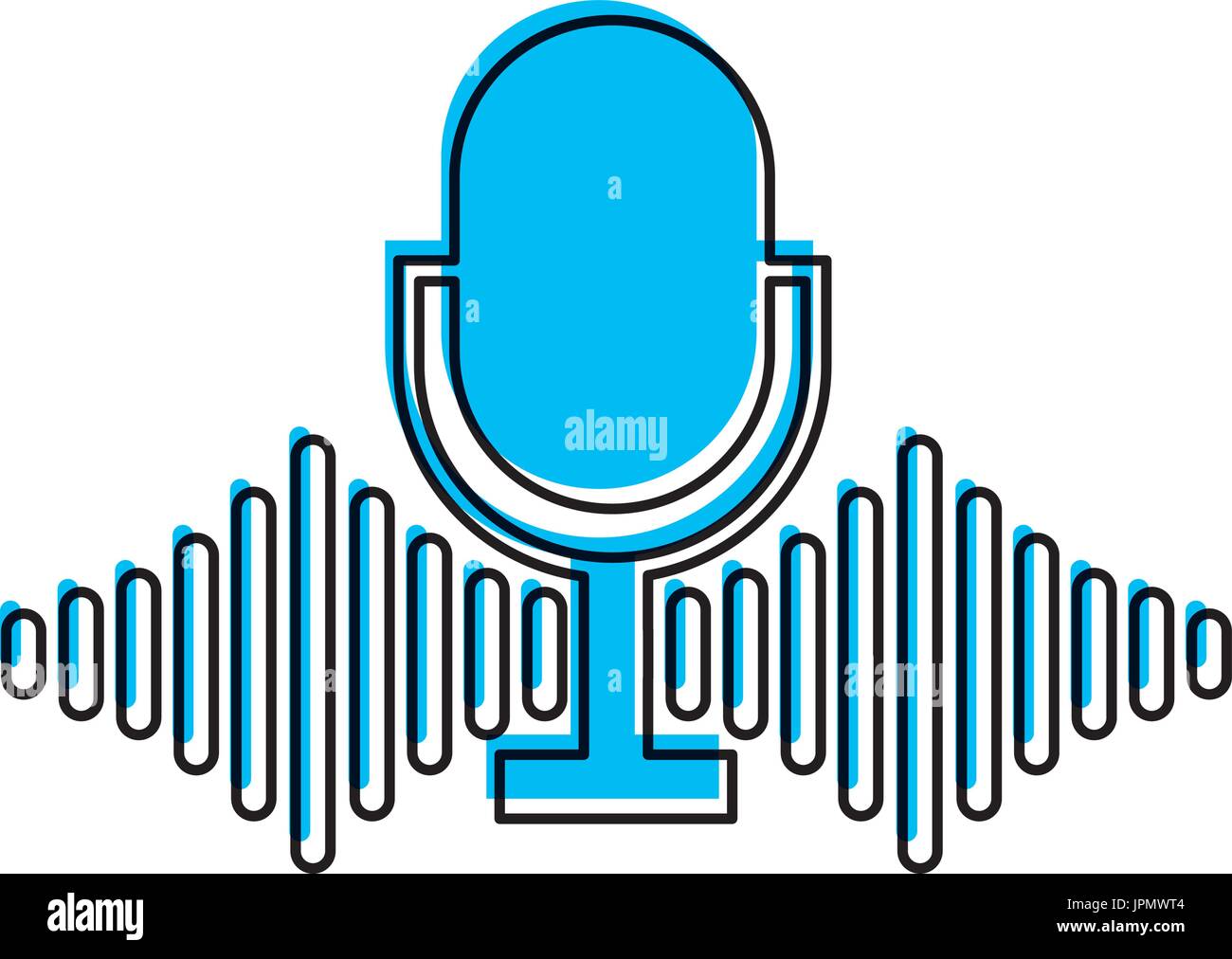 microphone audio isolated icon Stock Vector Image & Art - Alamy