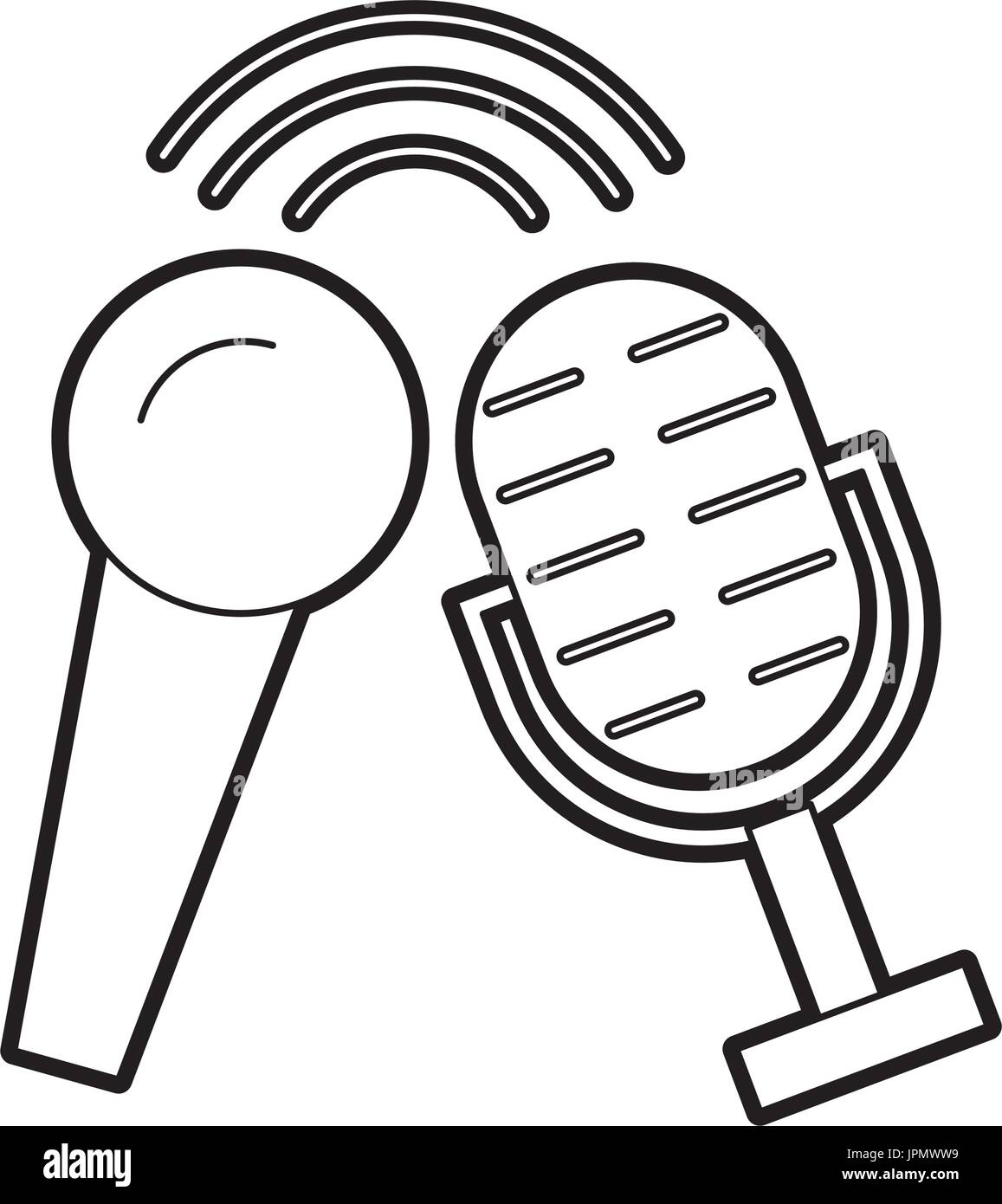 microphone audio isolated icon Stock Vector Image & Art - Alamy