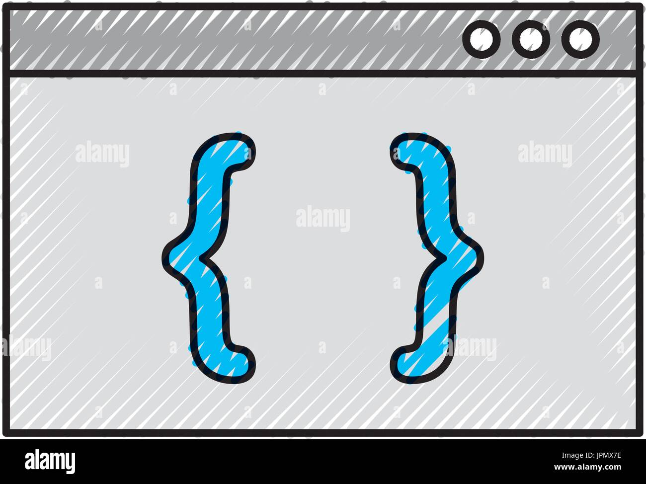 template computer with brackets Stock Vector Image & Art Alamy