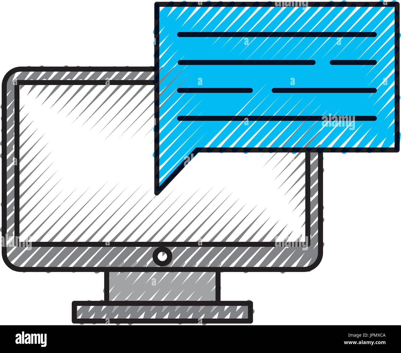 Desktop computer bubble dialogue hi-res stock photography and images ...