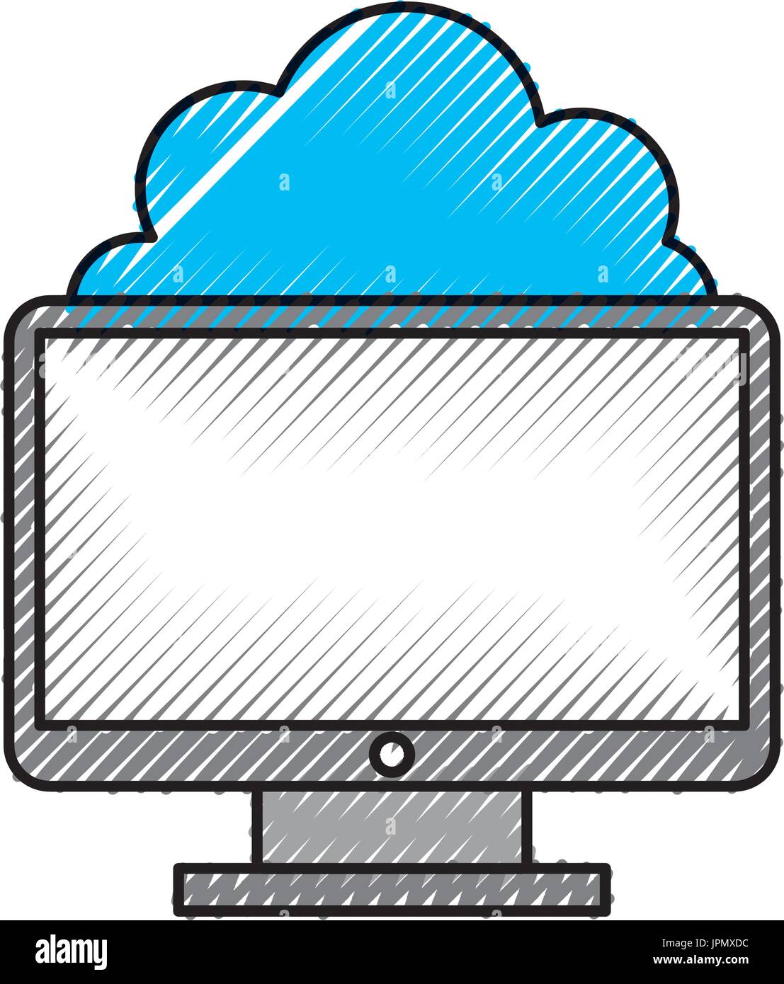 computer desktop with cloud computing Stock Vector Image & Art - Alamy