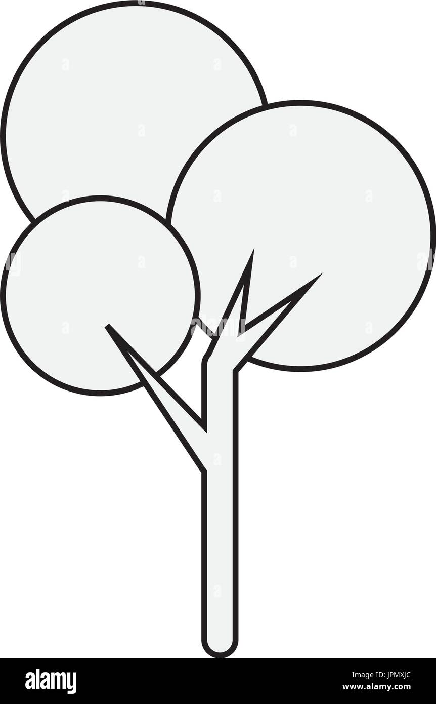 tree icon over white background vector illustration Stock Vector Image ...