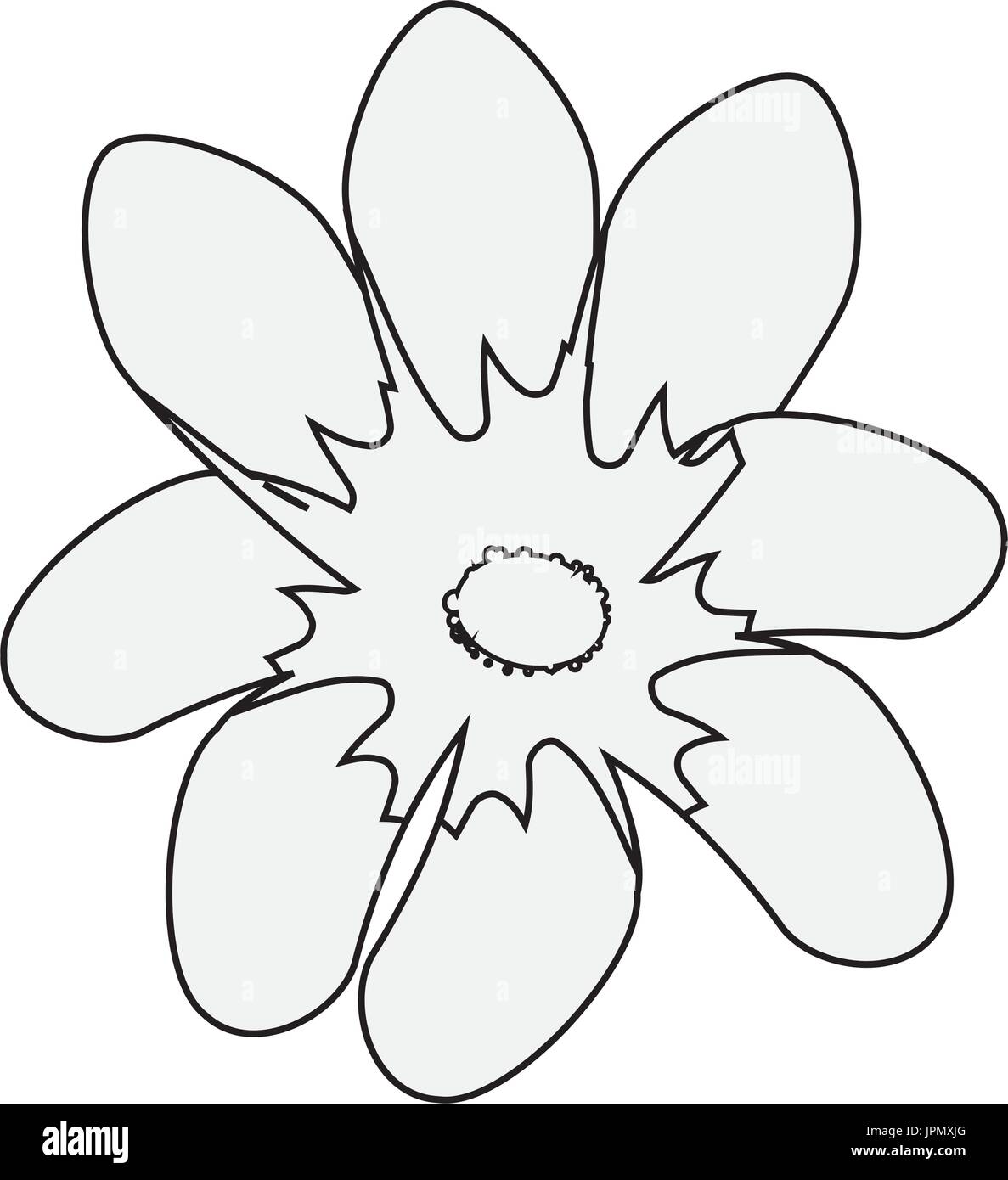 beautiful flower icon over white background vector illustration Stock ...