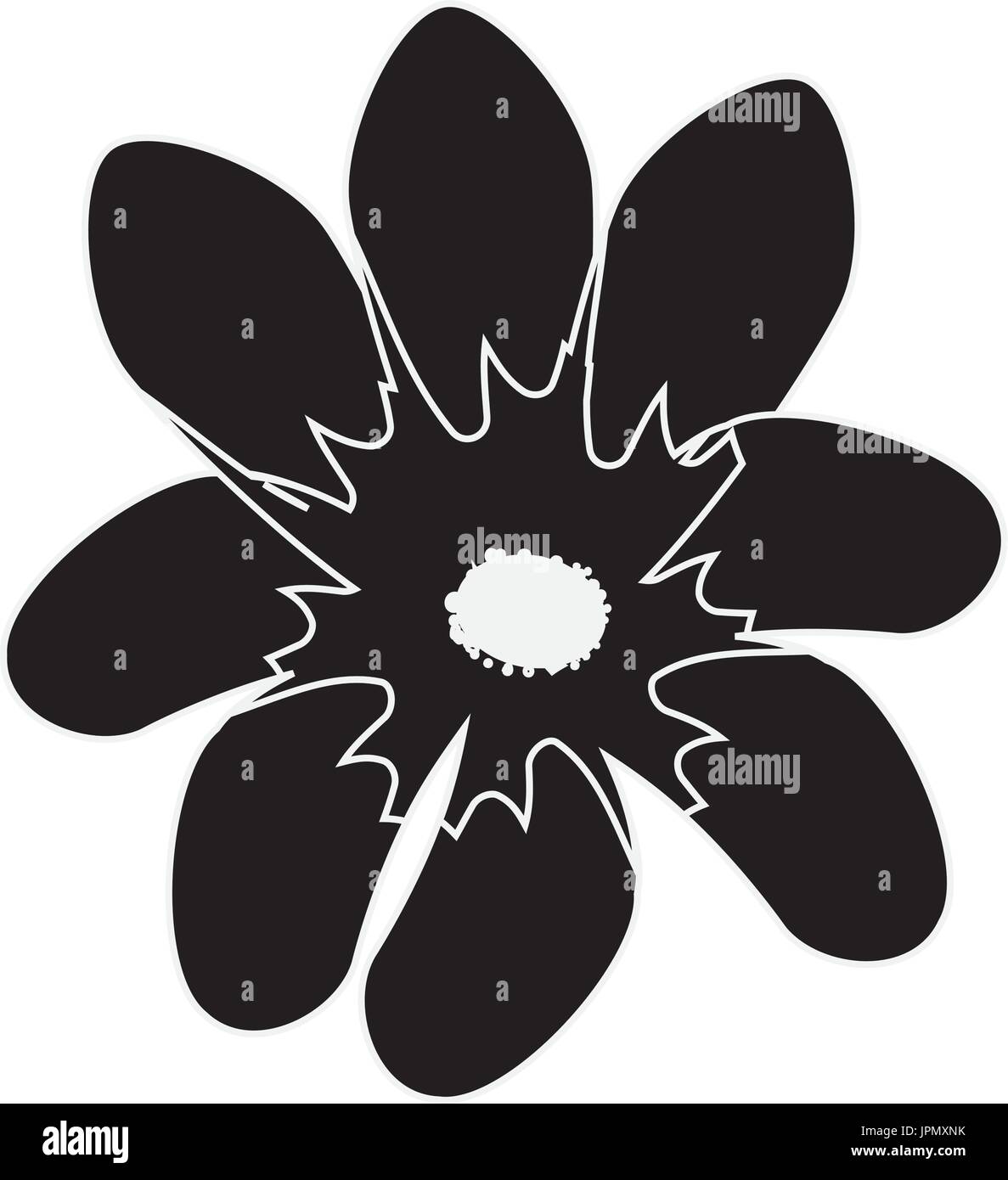 beautiful flower icon over white background vector illustration Stock ...