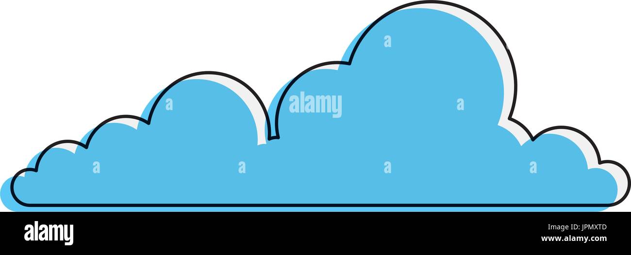 cloud icon over white background vector illustration Stock Vector Image ...