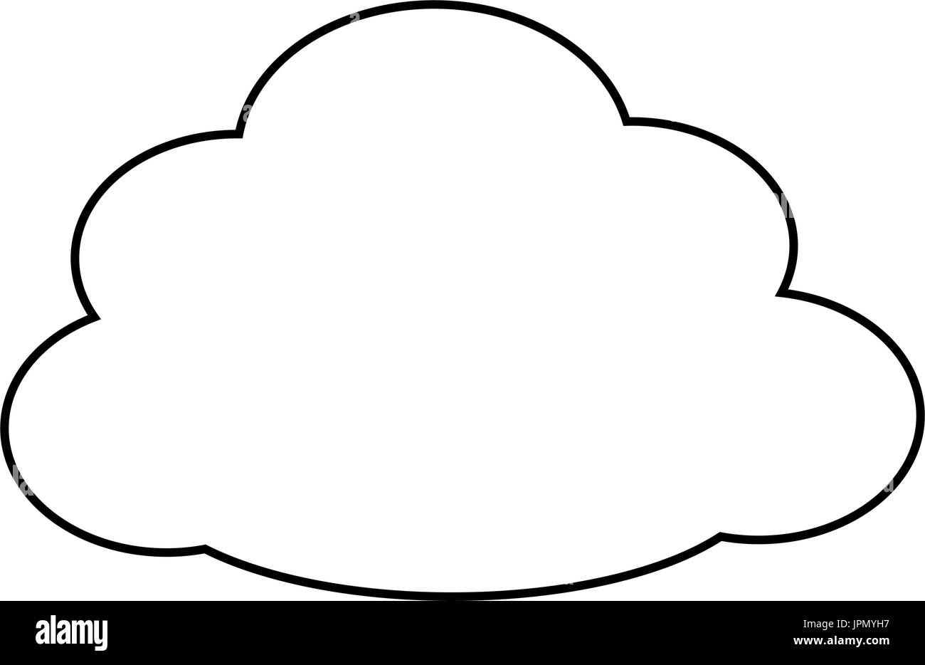 cloud icon over white background vector illustration Stock Vector Image ...