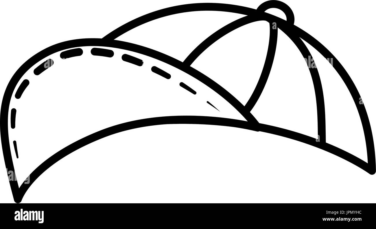 kid cap icon over white background vector illustration Stock Vector ...
