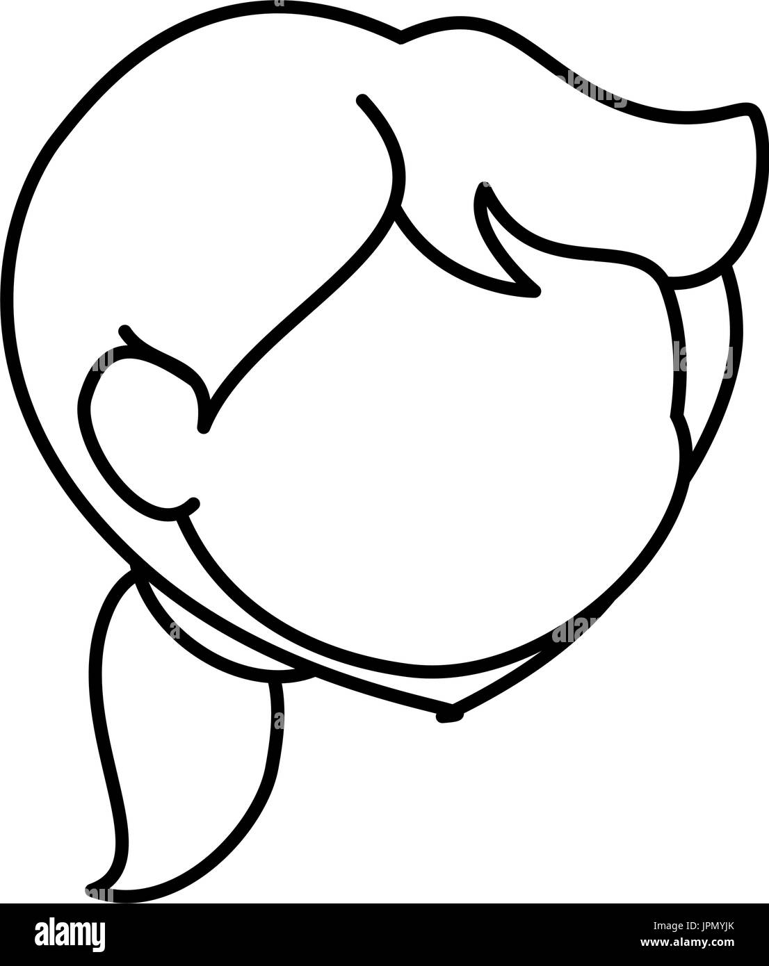 cartoon girl icon icon vector illustration graphic design Stock Vector ...