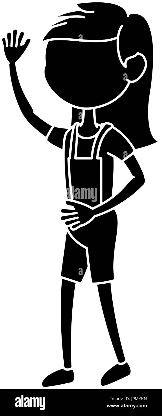 cartoon girl icon icon vector illustration graphic design Stock Vector ...