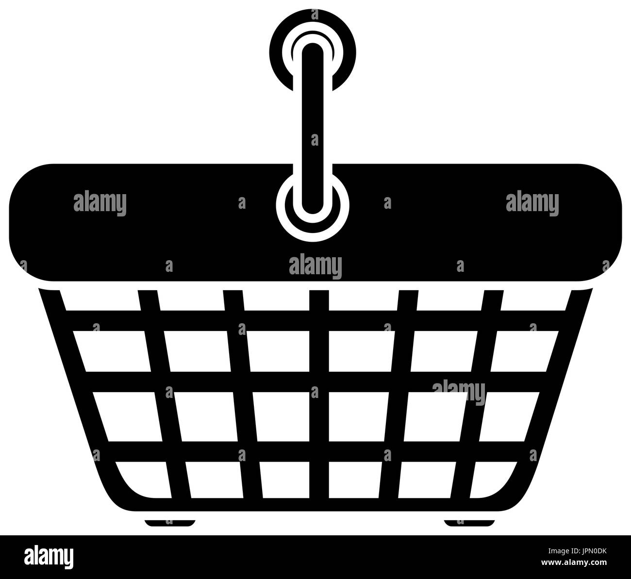 shopping basket icon over white background vector illustration Stock ...