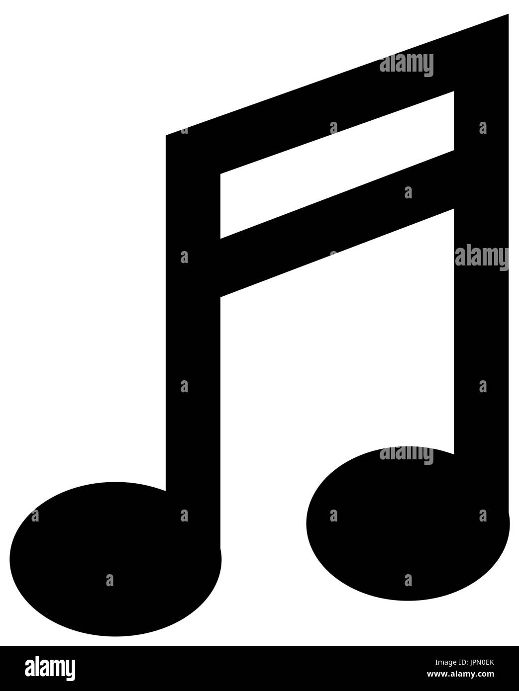 musical note icon over white background vector illustration Stock ...