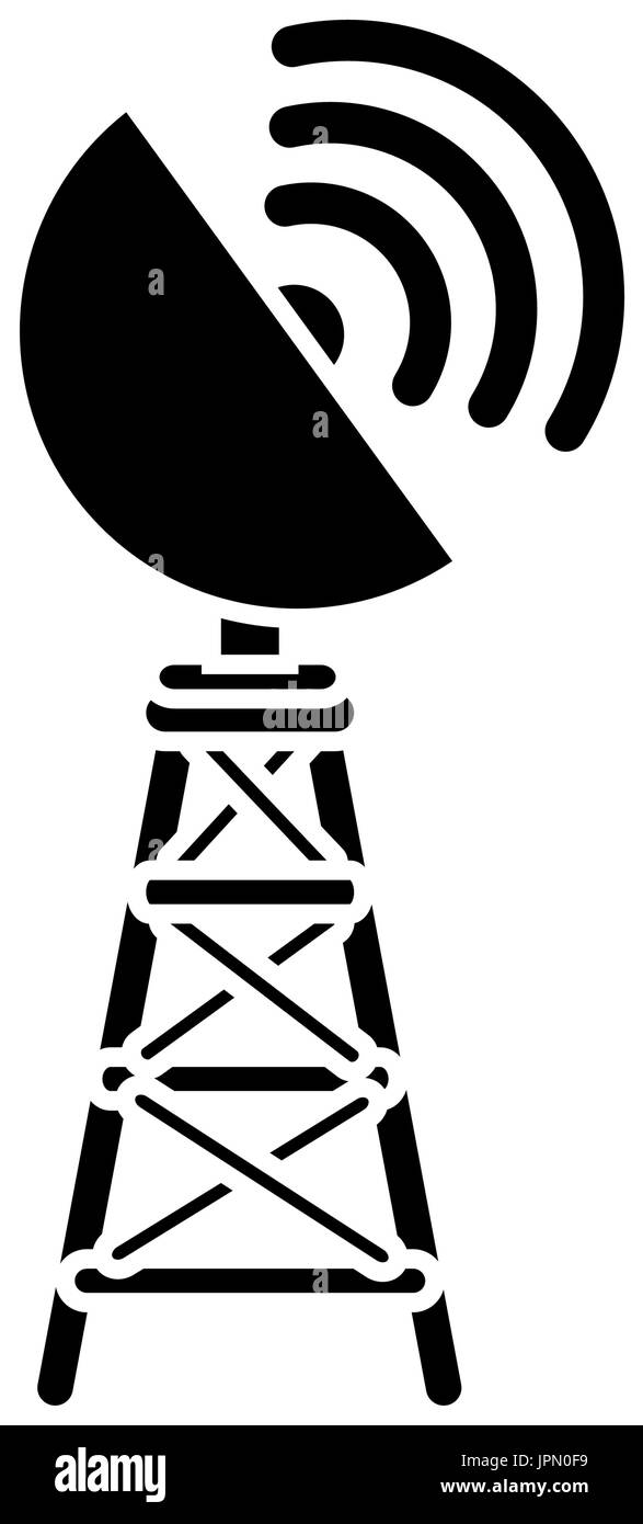 antenna icon over white background vector illustration Stock Vector ...