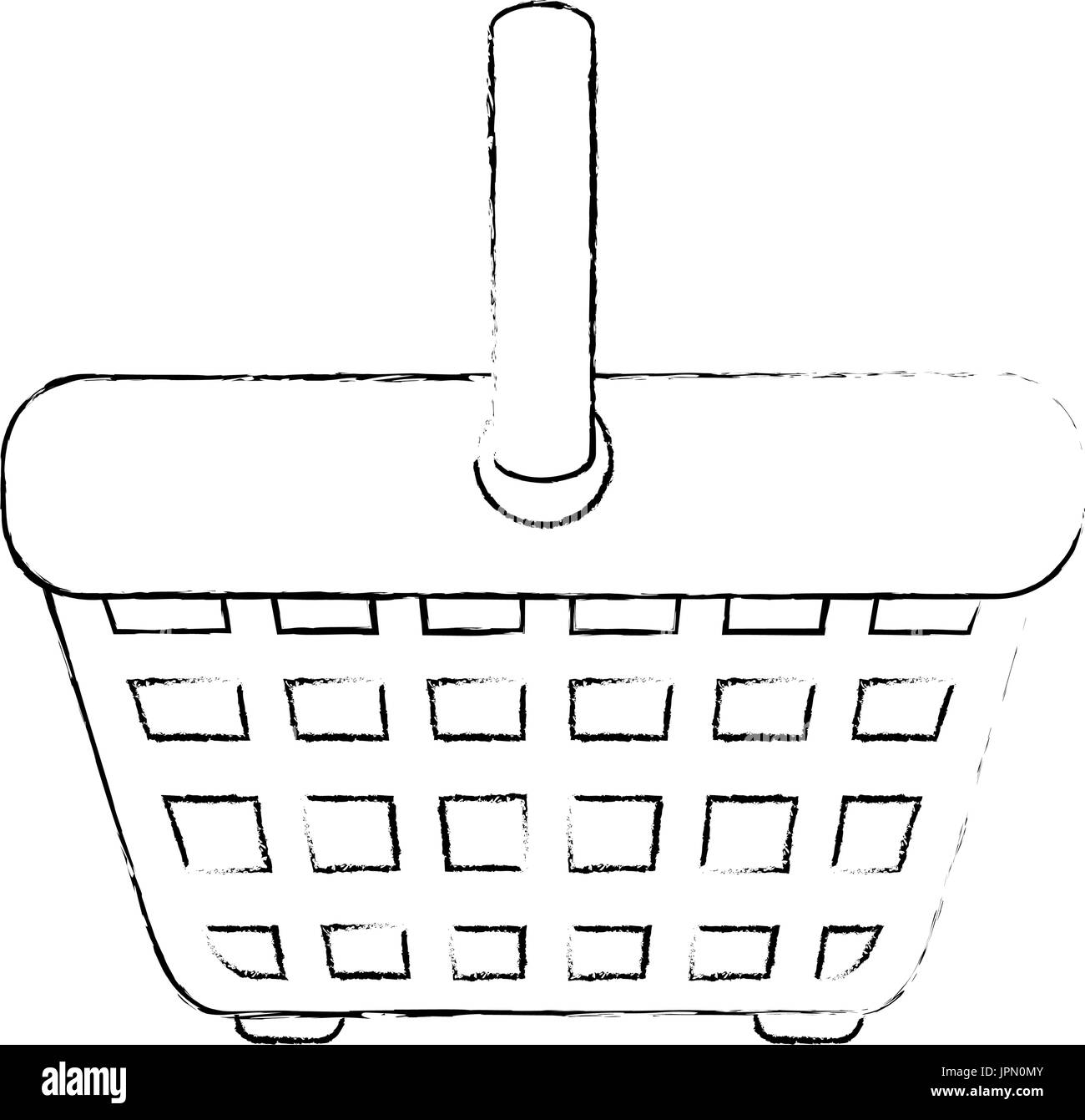 shopping basket icon over white background vector illustration Stock ...