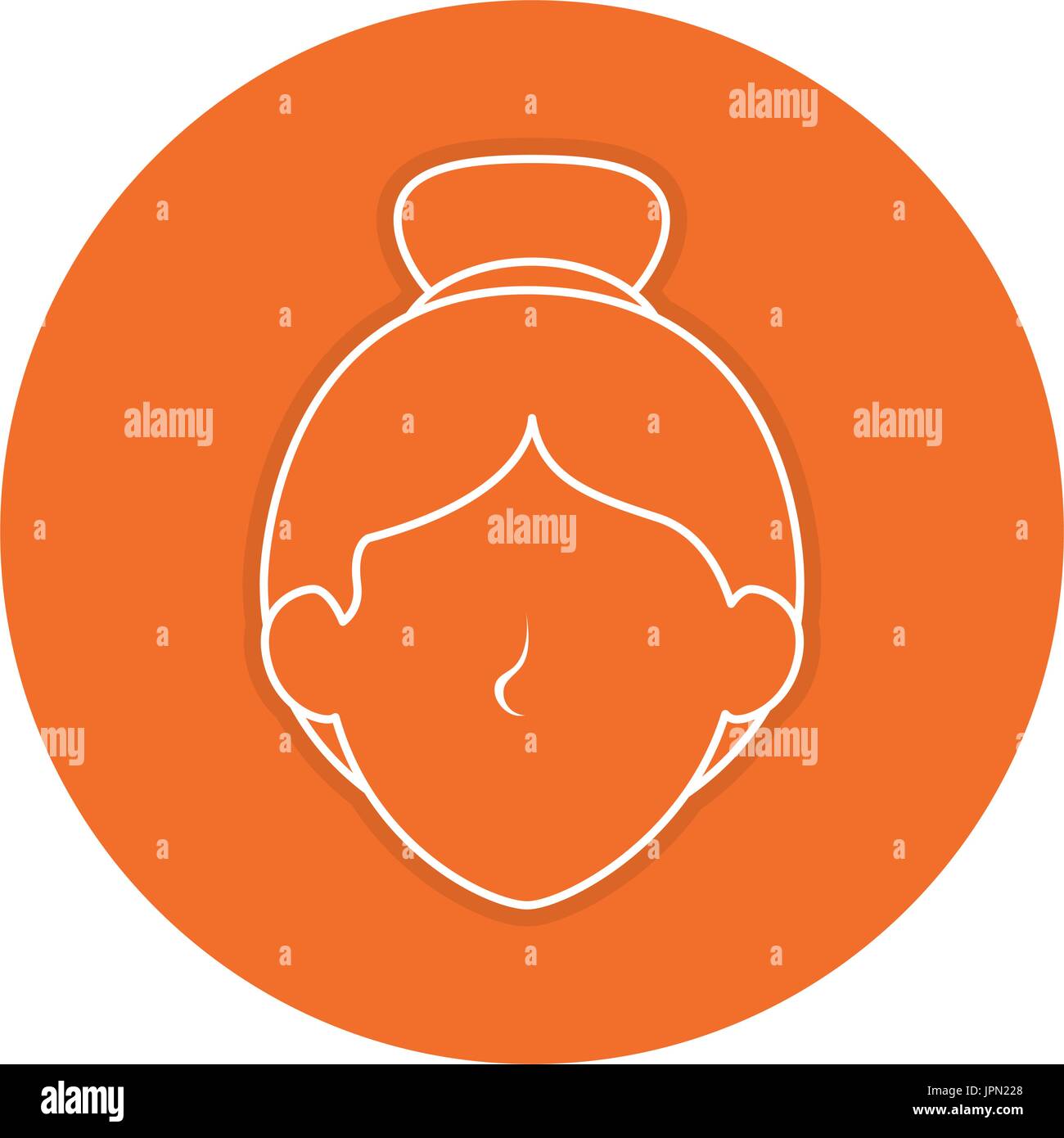 beautiful woman head avatar character vector illustration design Stock ...